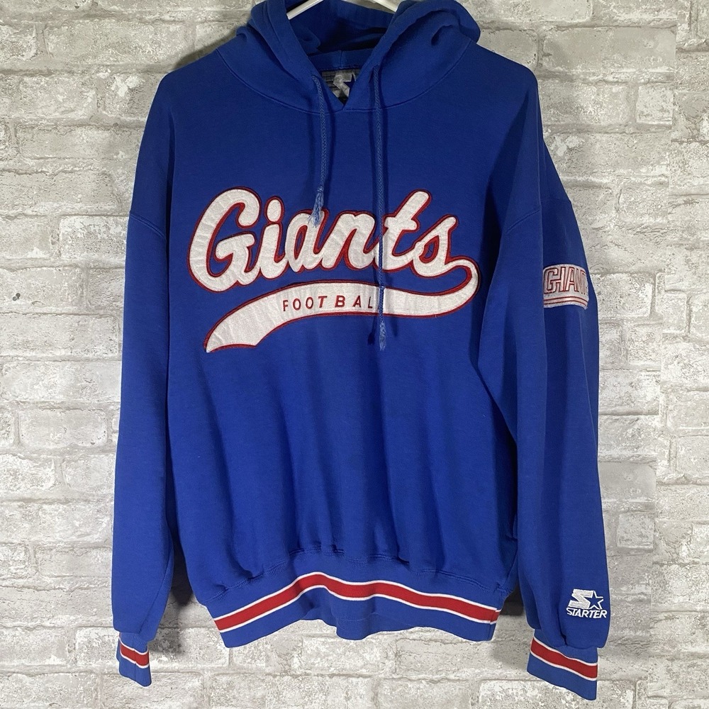 Vintage 90s Starter New York Giants football hoodie Size Medium